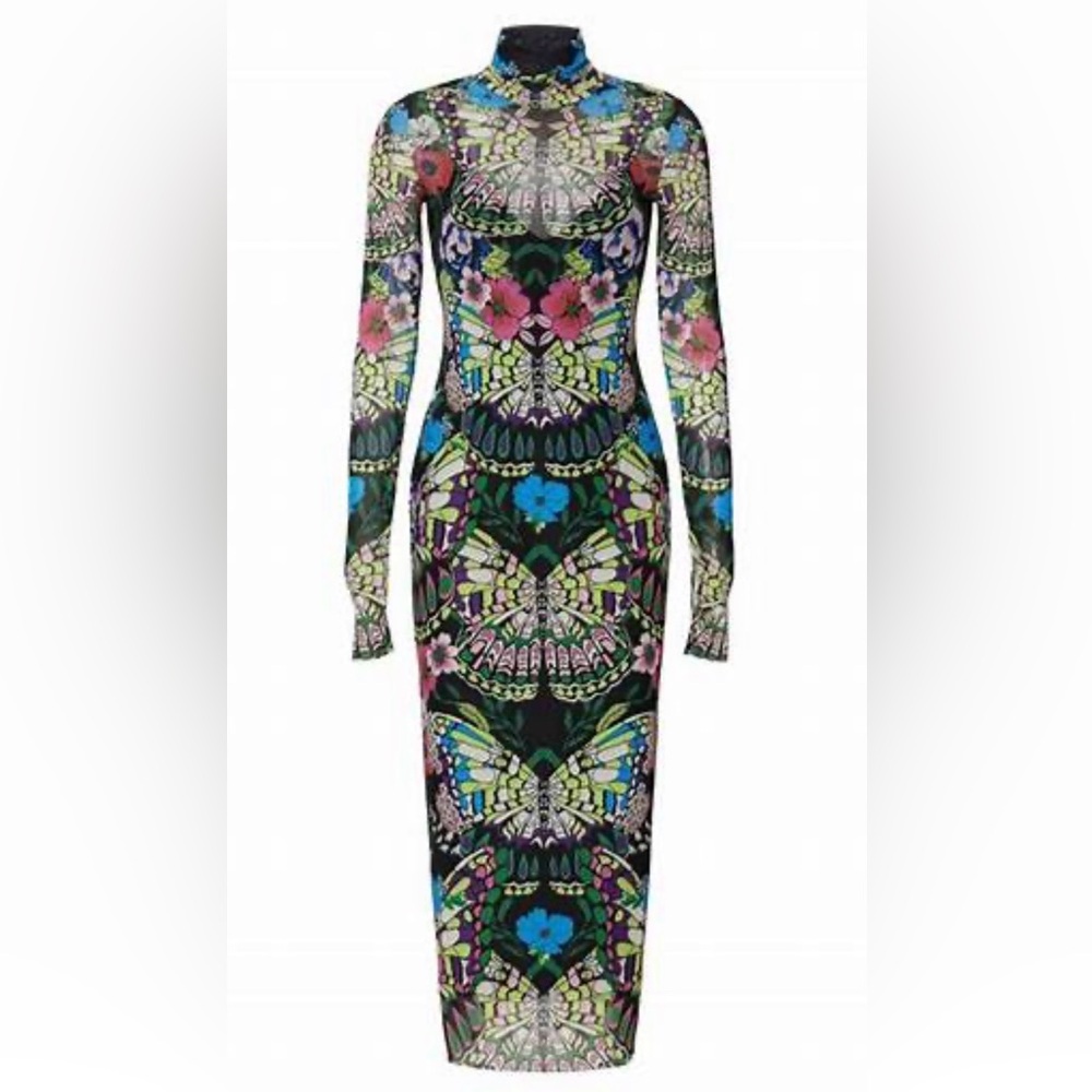 AFRM Shailene Butterfly Mesh Dress